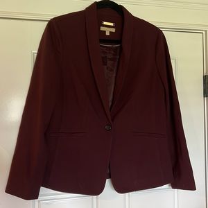 Talbots Deep Burgundy Blazer Sz 10